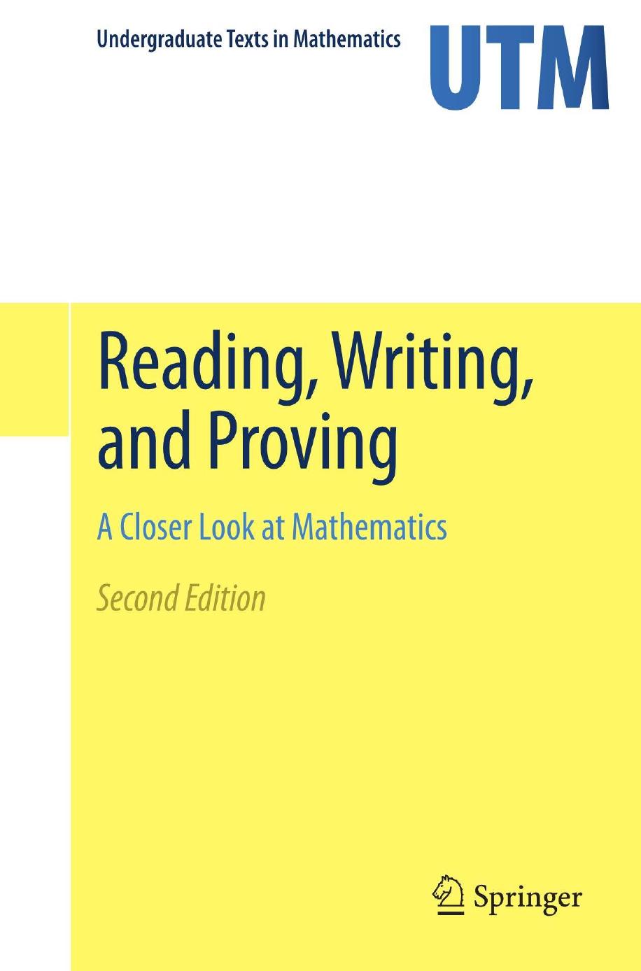 Reading, Writing, and Proving